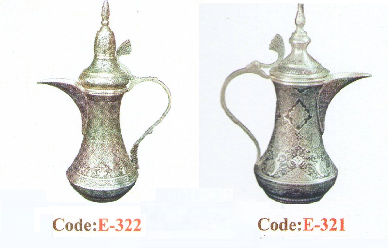 السماور و غلي القهوة الفضية